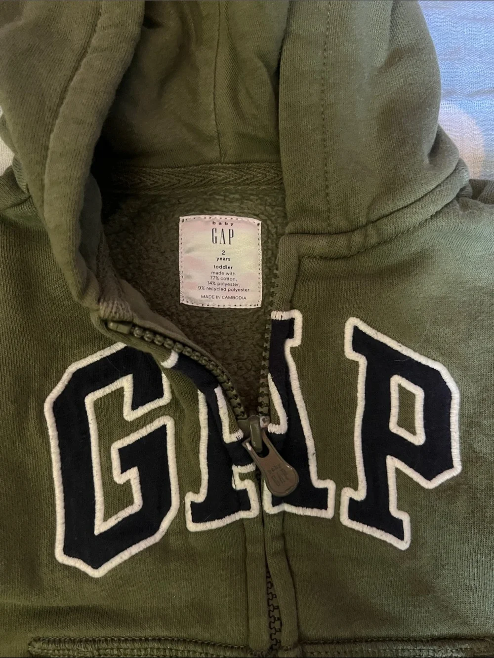 GAP Olive Green Kids Hoodie & Joggers Set
